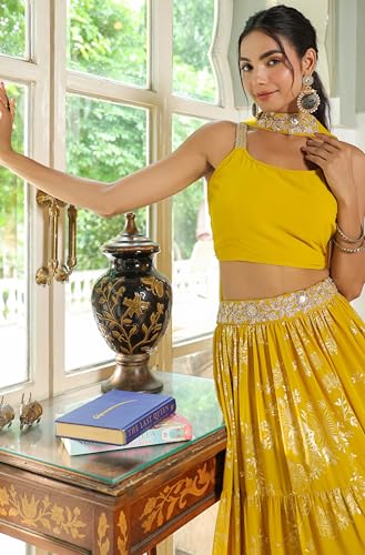 Image of Janasya Women Lehenga Choli Dupatta