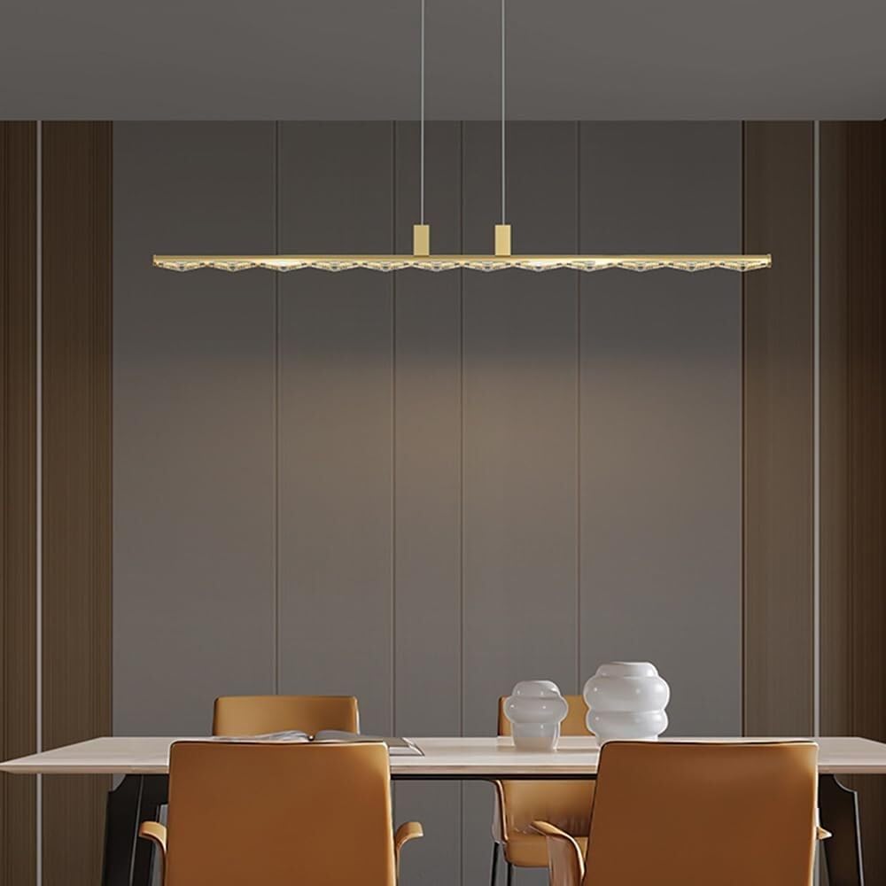Dario Moderno a LED Moderno lineare a Sospensione Dario dimmerabile Acrilico Altezza reabile Dari a Sospensione per Soggiorno Tavolo da Pranzo Bar per Isola Cucina