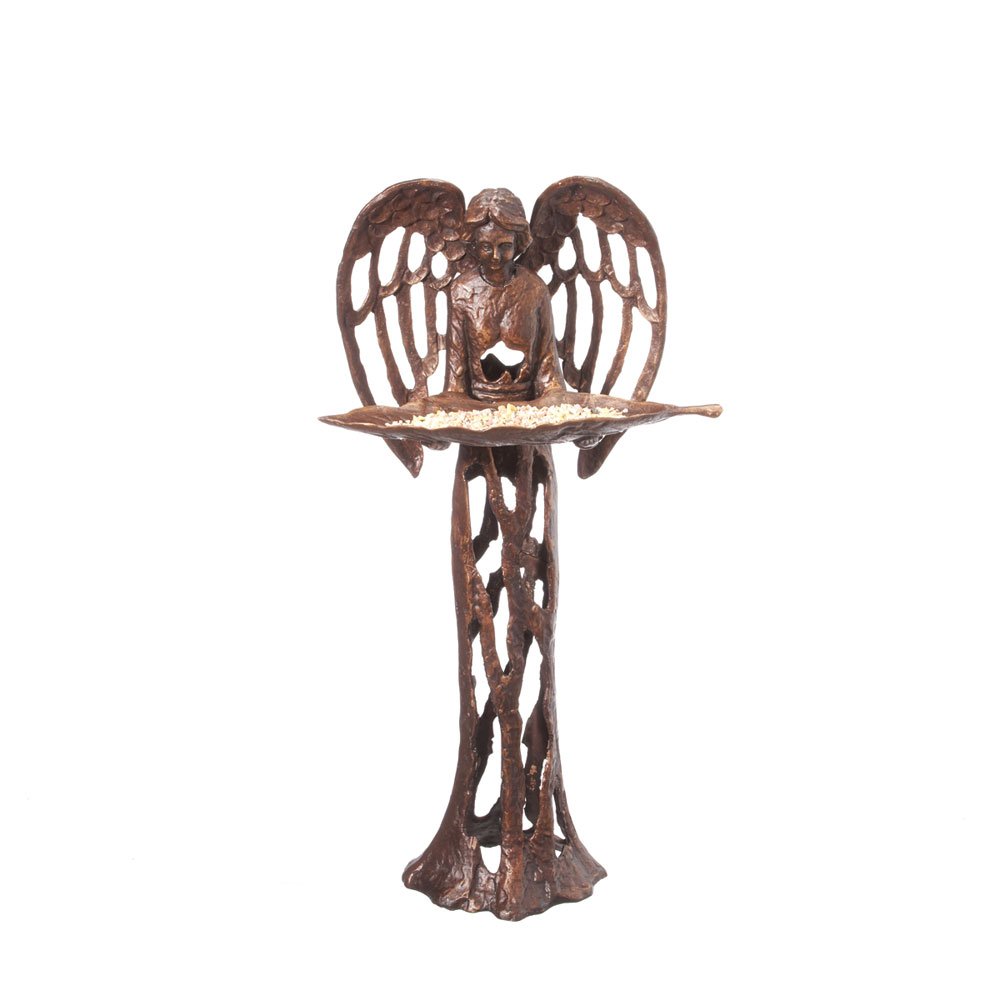 Midwest-CBK Open Work Angel Feeder Garden Accent