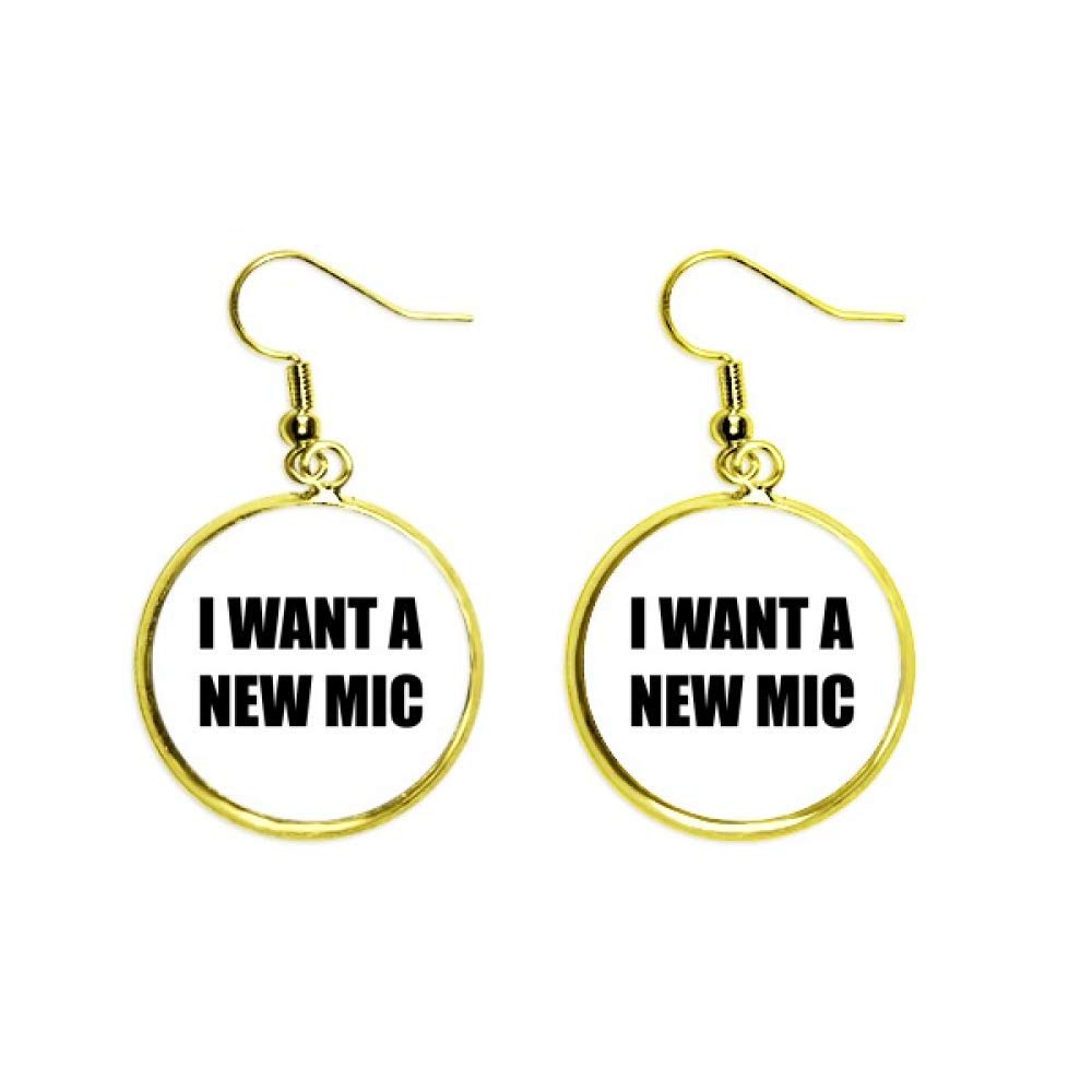 Pendientes MIC drop de gota dorada para mujer estilo elegante 2
