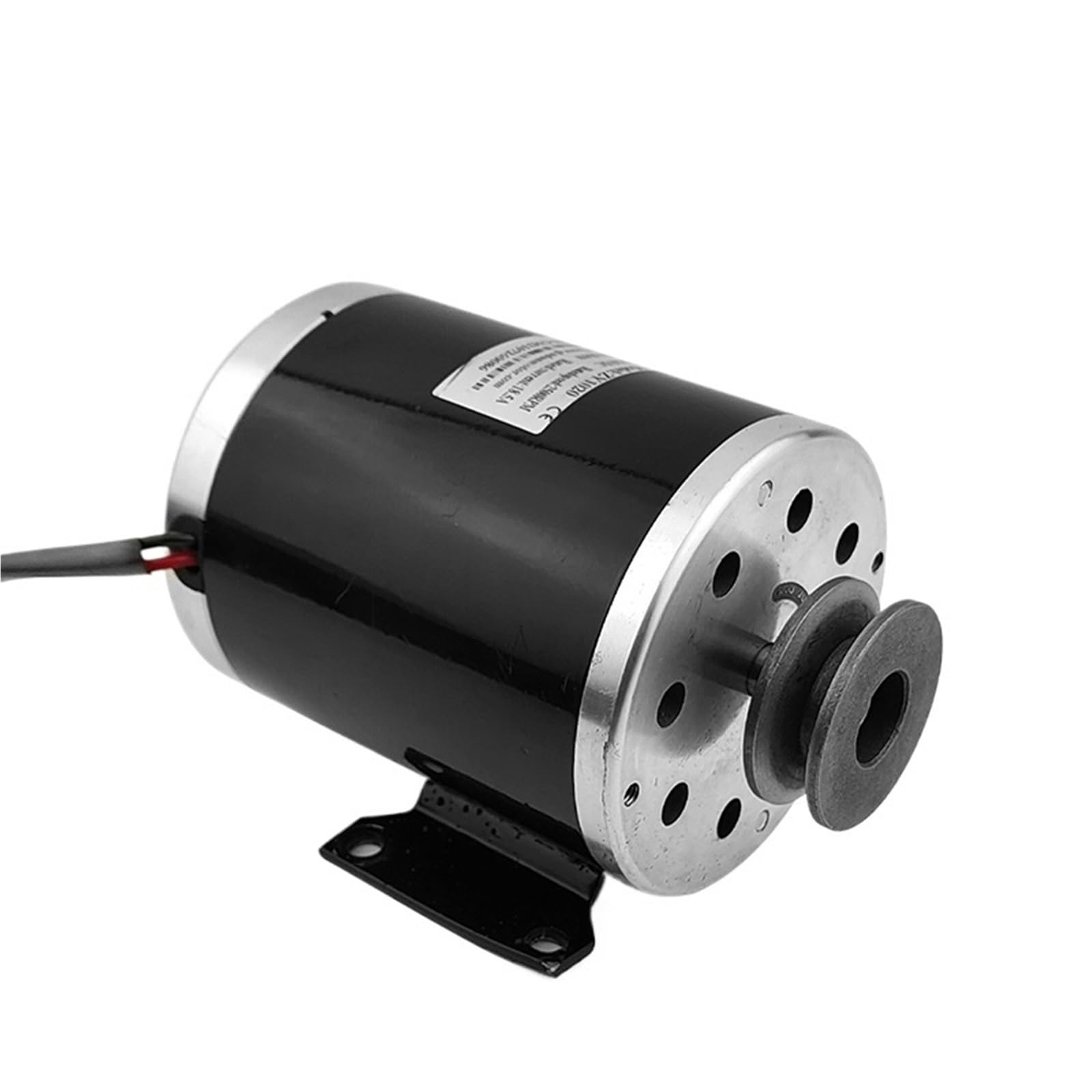 1 Pcs ZY1020 24V 36V 48V 500W V-Belt Type A Pulley High Speed DC