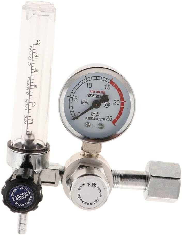 Steel Argon Gas Regulator Valve Argon Pressure Reducer Welding Equipment