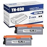 TN630 TN-630 Compatible TN-630 TN630 Black Toner Cartridge Replacement for Brother TN-630 HL-L2305W HL-L2320D HL-L2300D MFC-L2680W Toner.(2 Pack)
