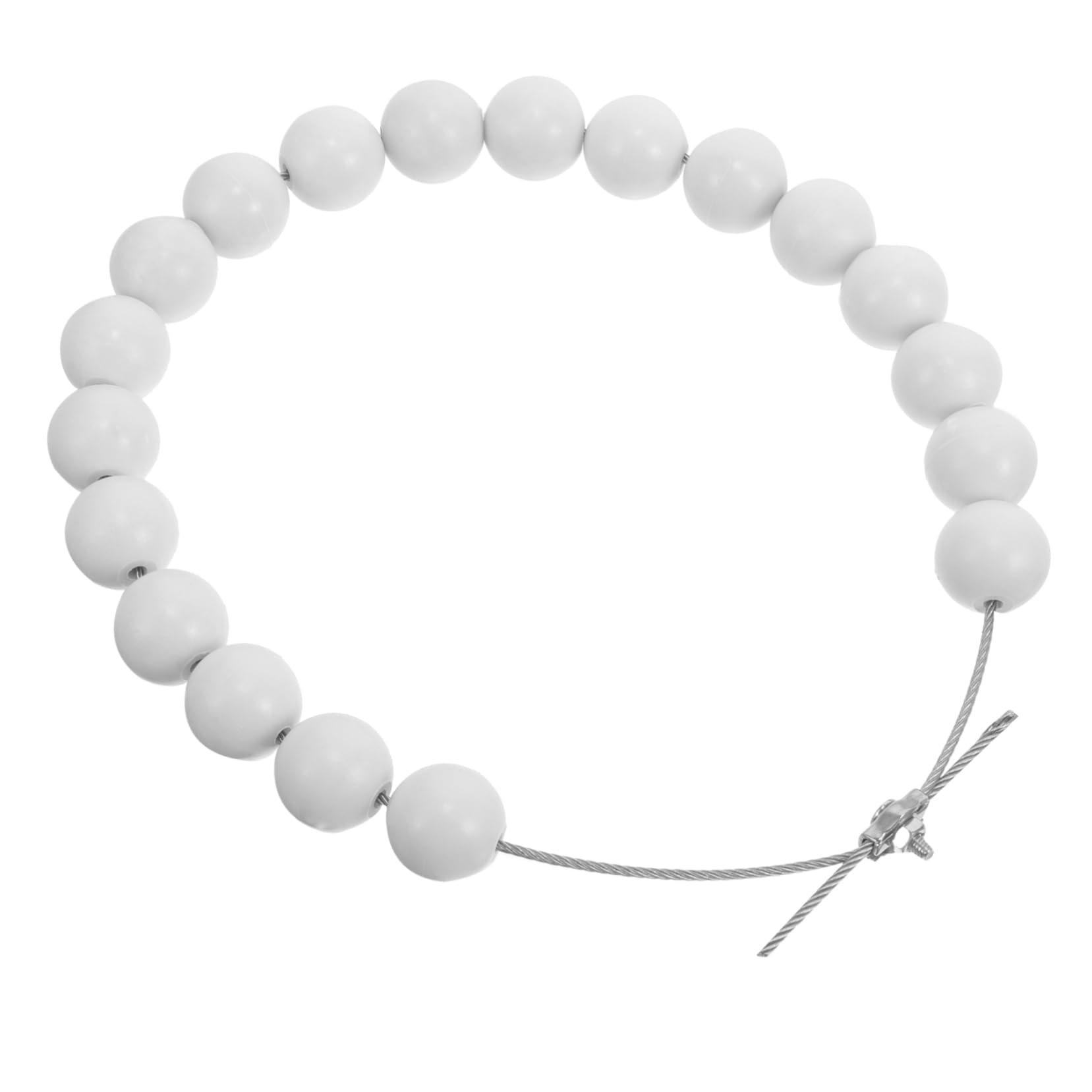 Yardwe 20pcs Flag Retainer Beads Heavy-Duty Flagpole Beaded Supply Prevents Flag Flying Plant Holders Design For