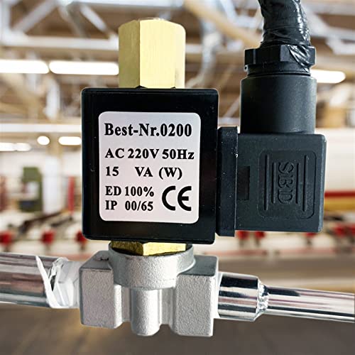 Électrovanne normalement ouverte 2 voies DC12V tube YDF-Lok pour acide - 6
