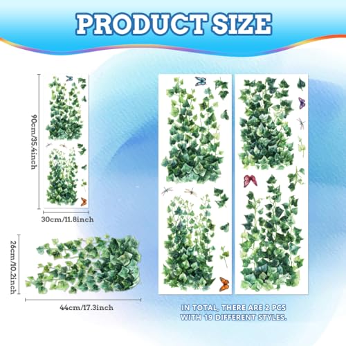Peacoblue Reusable Window Static Clings Stickers Decal 30cm×90cm - Image 2