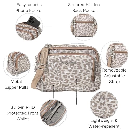 Image of Baggallini Triple Zip with Front Wallet /Trifecta RFID Wallet Crossbody