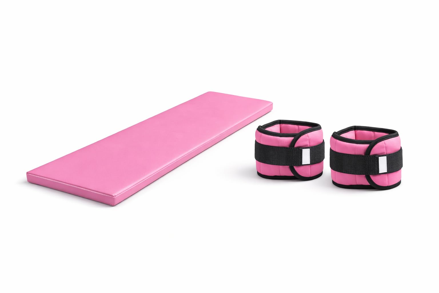Kit Par de Caneleira PINK - ROSA com Colchonete | Pesos de 500g até 5kg | Ideal para