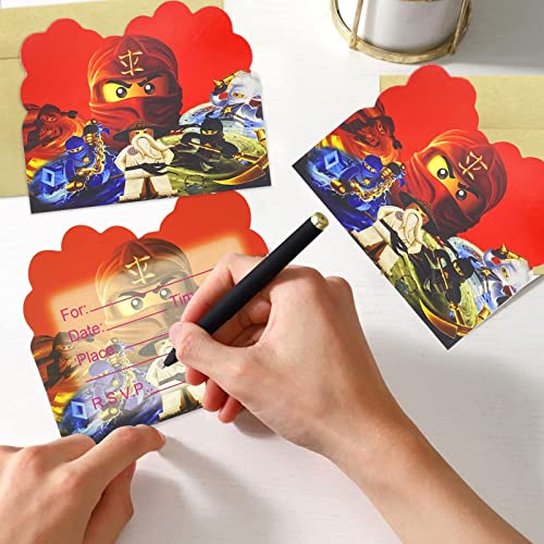 Fille 5 Ans à Imprimer Cartes D'Invitation Anniversaire Enfant - Lot De 12 Avec Enveloppes - Design Animé Carte Invitation Anniversaire