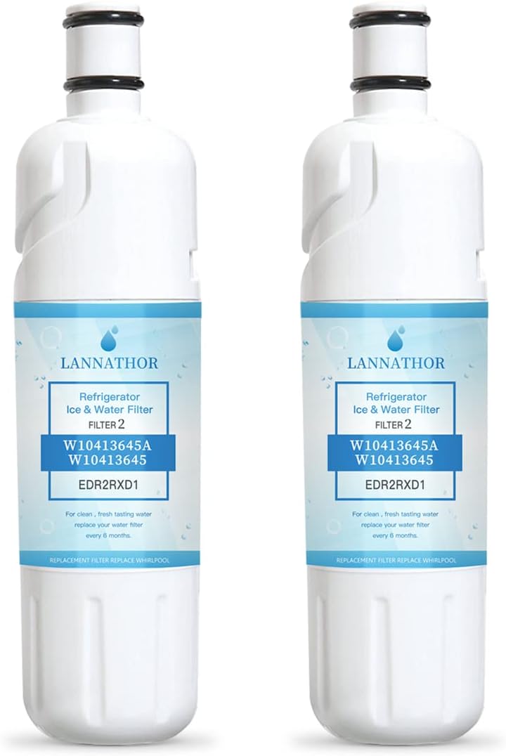 3-Pack Refrigerator Water Filter Replacement – Compatible With W10413645, EDR2RXD1, W10238154