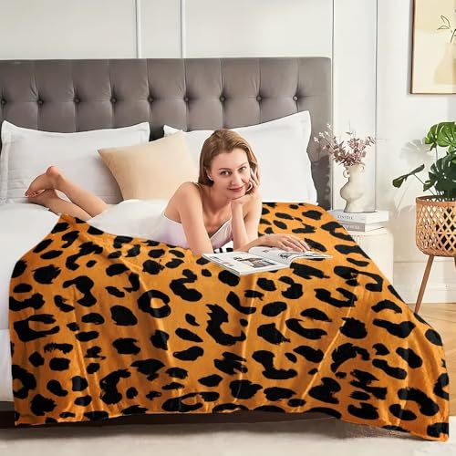 Couverture personnalisée léopard pour cocooning et déco de maison