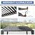 SUNSITT Outdoor Louvered Pergola 10' × 13' Aluminum Pergola with Adjustable Rainproof Roof & Hidden Drainage System, Patio pergola w/Waterproof Curtains and Nets for Deck Porch Garden, Drak Grey