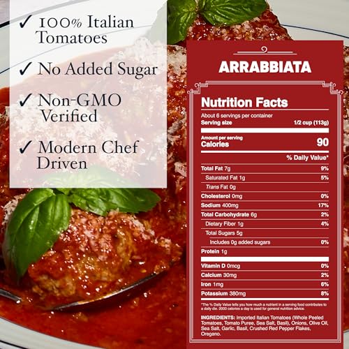 Image of Carbone Fine Food 3-Jar VARIETY PACK of Marinara, Arrabbiata, and Tomato Basil Made with Fresh, Natural Ingredients | Italian Tomato Sauce, Fresh & All-Natural Ingredients, Vegan, Non-GMO, Gluten Free, Low Carb, No Added Sugar or Preservatives