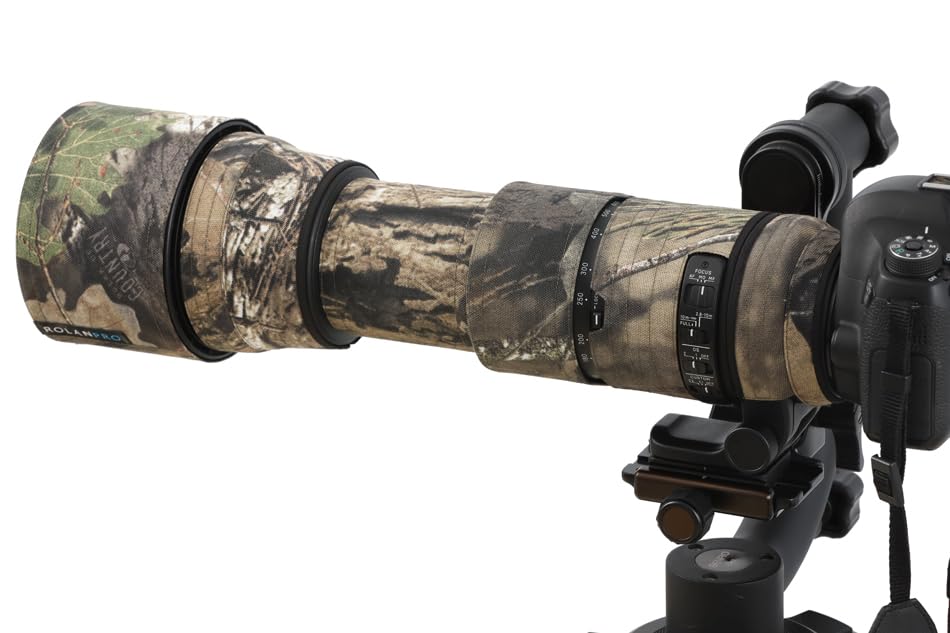 ROLANPRO Camouflage Lens Cover for Sigma 150-600mm F5-6.3 DG OS HSM Contemporary Coat Lens Protective Sleeve Case-#23 Waterproof
