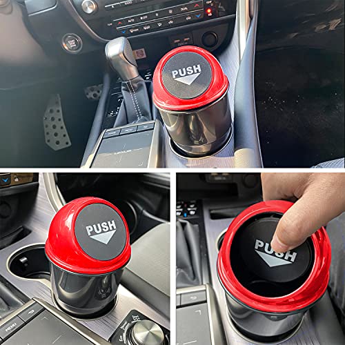 image for JUSTTOP Automotive Cup Holder Garbage， Mini car Trash can, Small Aut