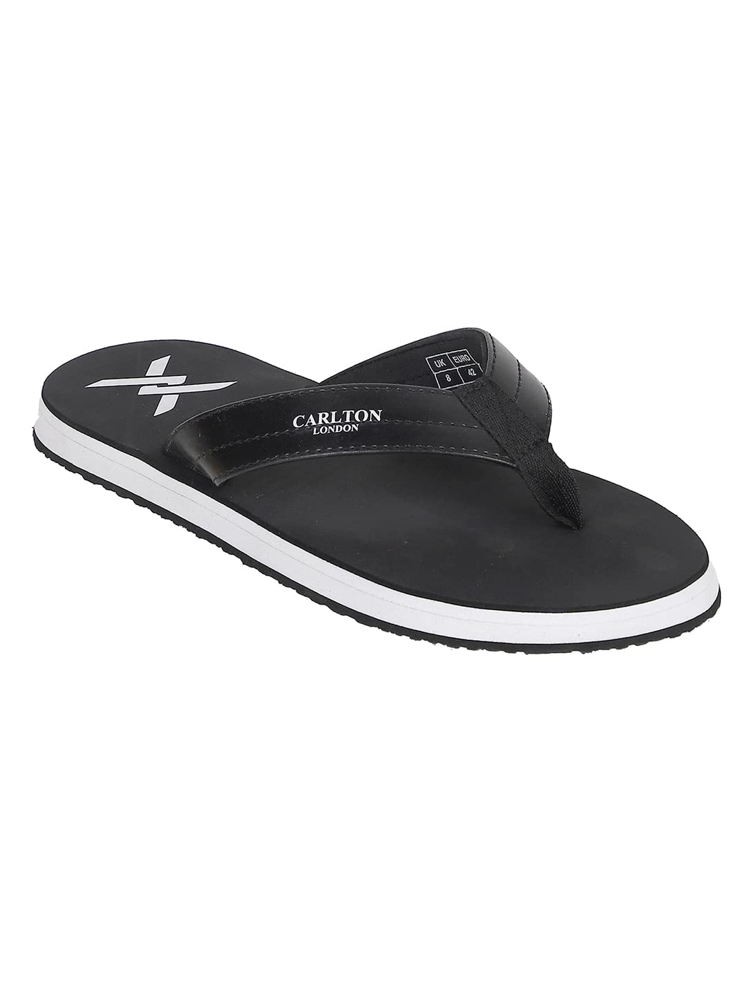 Carlton London Mens Flip Flops, Black, 6 (B0B4G5WXDM) Amazon Price History, Amazon Price Tracker