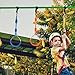 Ymeibe Multi-Color Ninja Rings & Monkey Bars - Adjustable Backyard Obstacle Course for Kids & Adults, Heavy-Duty Gymnastic Swing Rings, Ninjaline Slackline Training Kit (Yellow)