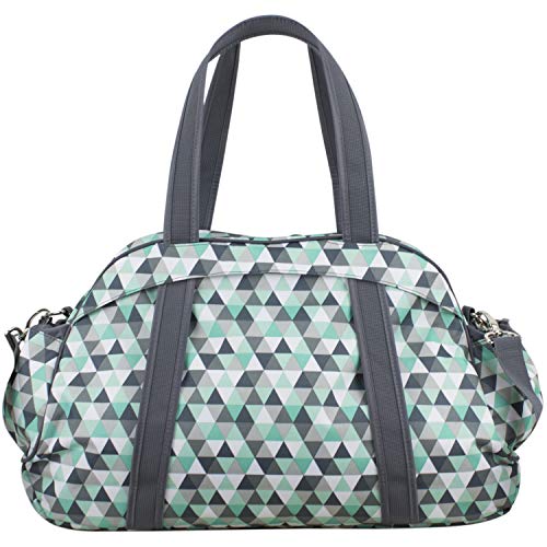 Fuel Sport Carryall Duffel For Gym, Travel or Weekend get-away, Mint Diamond Crystal Print/Gray Trim4
