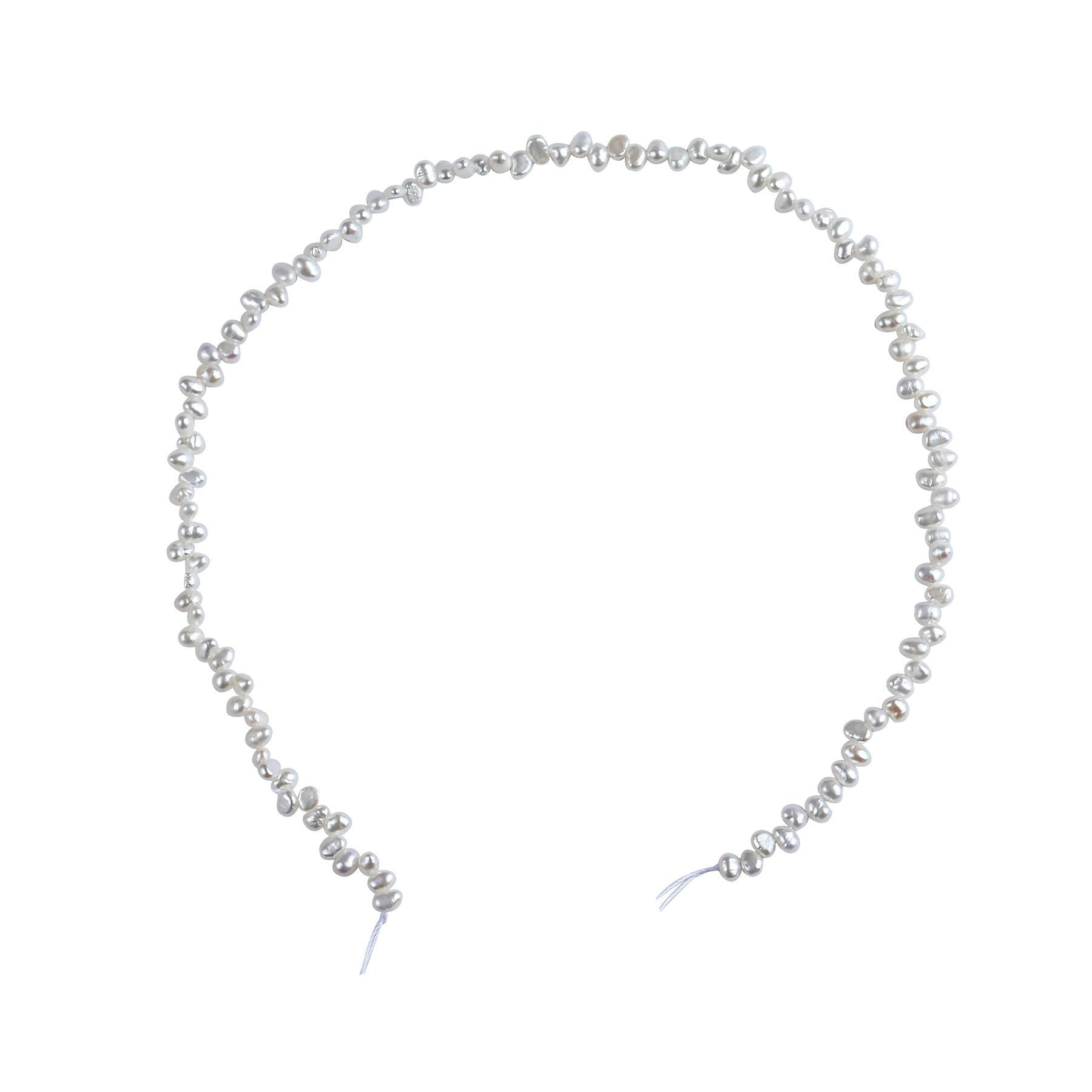100 szt. naturalne barokowe perły słodkowodne 3-4 mm mini luźne białe perły do bransoletek, naszyjników, kolczyków i rzemiosła