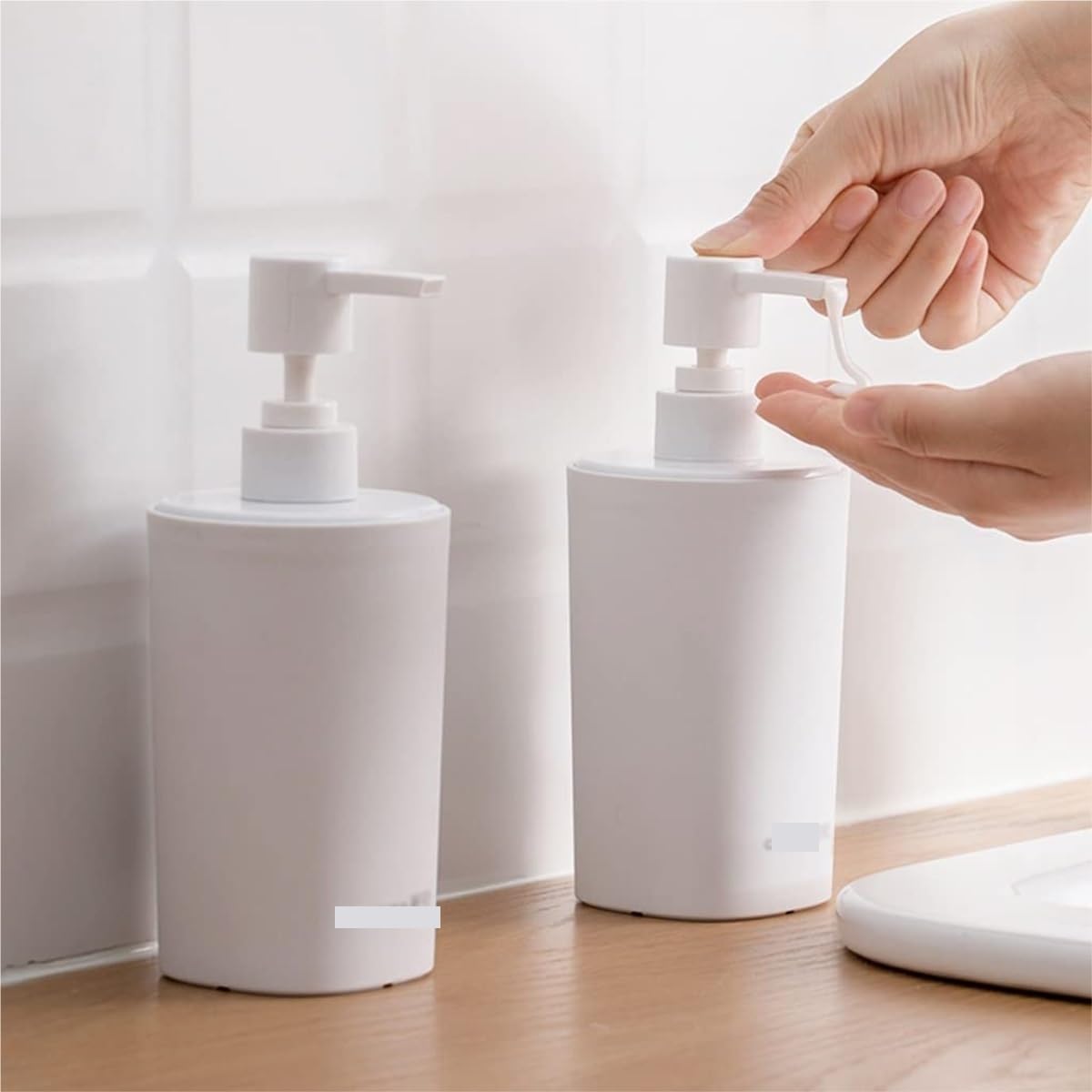 Dispenser Sapone Liquido Dispenser di sapone, dispenser lozione, per da banco, flacone con pompa per bagno Bagno