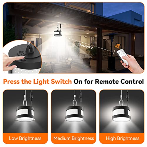 Agptek Portable Solar Lights Indoor Outdoor, Work In Daylight 360° Glow Solar Pendant Lights With Detachable Hook & Remote, 160 Led Waterproof Solar Light For Shed, Camping, Gazebo, Patio, Tent #TOP4