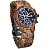 Jord Wooden Wrist Watches for Men – Conway Series Chronograph/Wood and Metal Watch Band/Wood Bezel/Analog Quartz…