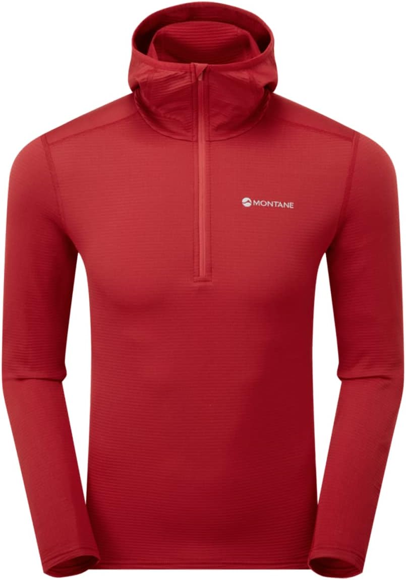 Men's Protium Lite Midlayer Hooded Pull On Fleece for Hiking, Climbing, & Trail Running