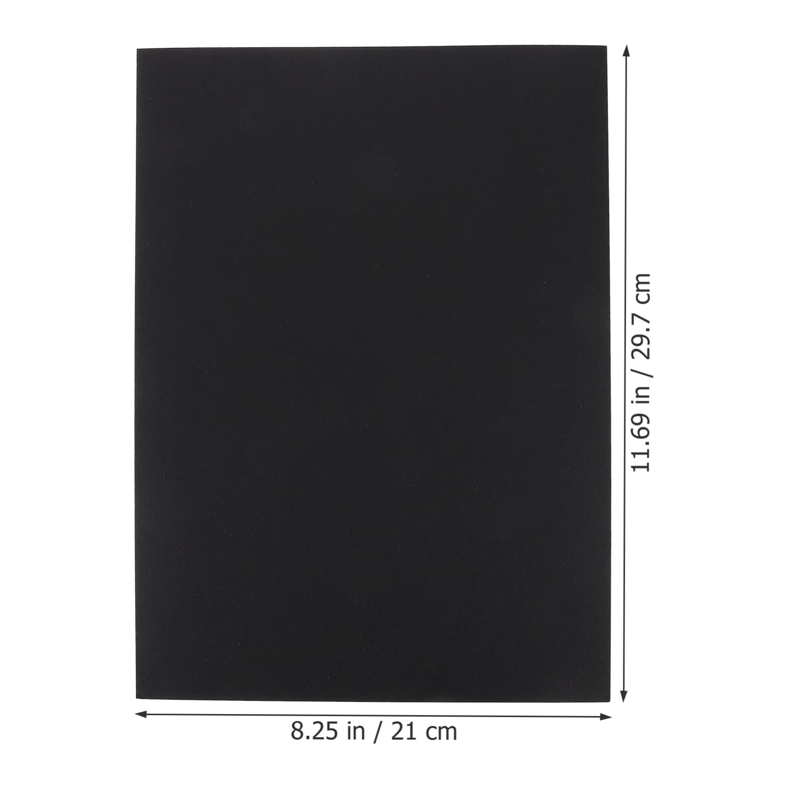 Papier Cartonné Noir A4 100 Pièces pour Loisirs Créatifs et Dessin