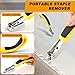 2PCS Staple Removers, Heavy Duty Staple Remover, Staple Puller Tool Upholstery Stapler Puller Lifter for Carpet,Wood,Floor, Furniture, Construction