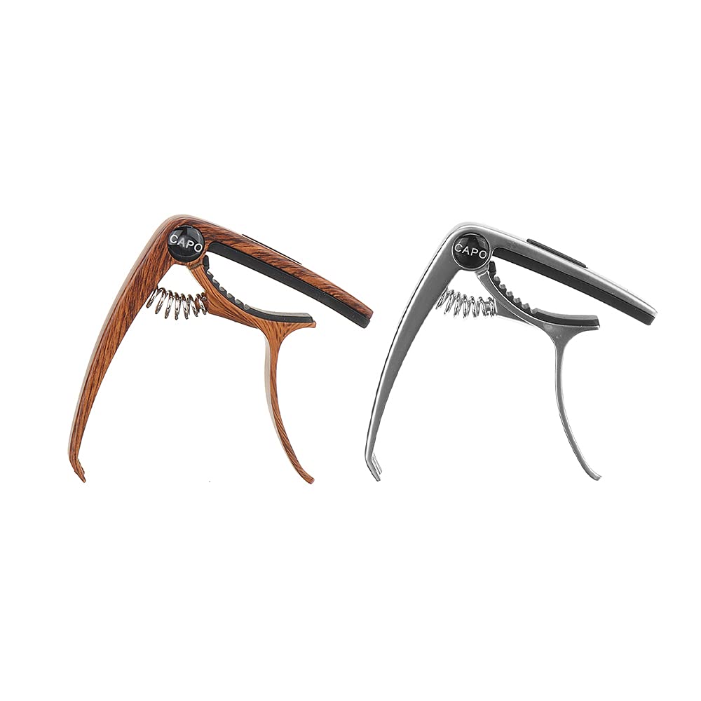 KINGDUO Mx0068D Capo Per Chitarra Adatto Per Chitarra Elettrica Basso Ukulele Banjo Mandolin - Colore Del Legno