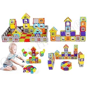 Galaxy Hi-Tech® Building Construction Blocks – Big Size House Building Blocks with Windows & Smooth Rounded Edges…
