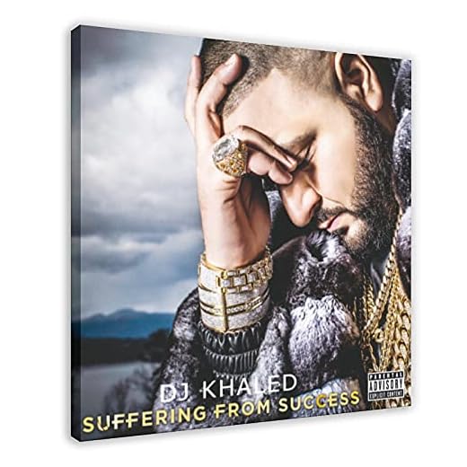 Hip-hop grupp stad radio värd albumskydd som lider av framgång kanvas affisch sovrum dekor sport landskap kontor rum dekor presentram: 50 x 50 cm (20 x 20 tum)