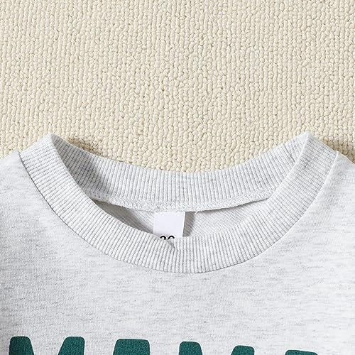 Hoodies for Boys Girls Pullover Sweatshirts Children's Kids Boys Girls Toddler Letters Love for (Grey, 2-3 Years)4