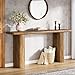 Tribesigns 63-Inch Console Table, Industrial Wooden Rectangular Sofa Table Behind Couch, Rustic Farmhouse Entryway Furniture for Entrance, Hallway, Living Room, Brown