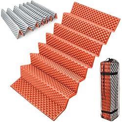 Esterilla Espuma Camping Colchoneta de espuma para dormir, plegable, Lively Life, para camping, mochilero, impermeable, duradera, senderismo, color naranja