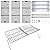 Hisencn Replacement Parts for Chargriller 5050, 5650, 3001, 3008, 5072 Gas Grill Models, Stainless Steel Burner, Warming Rack, Heat Plate, Porcelain Cast Iron Cooking Grid Grates