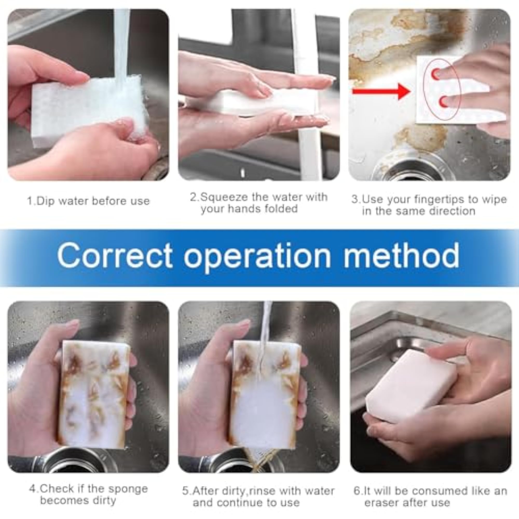 Magic Eraser Sponge for Multi-Surface Cleaning