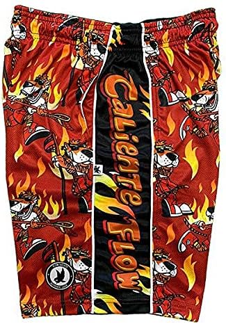 Flow Society Caliente Flow Lax Attack Boys Shorts - Kid Athletic - Basketball - Baseball - Hockey - Football - Lacrosse - Red - Image 2