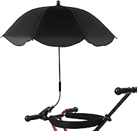 Vista 14 de Paraguas universal ajustable para silla de playa, sombrilla de protección UV con abrazadera, estampado de cebra