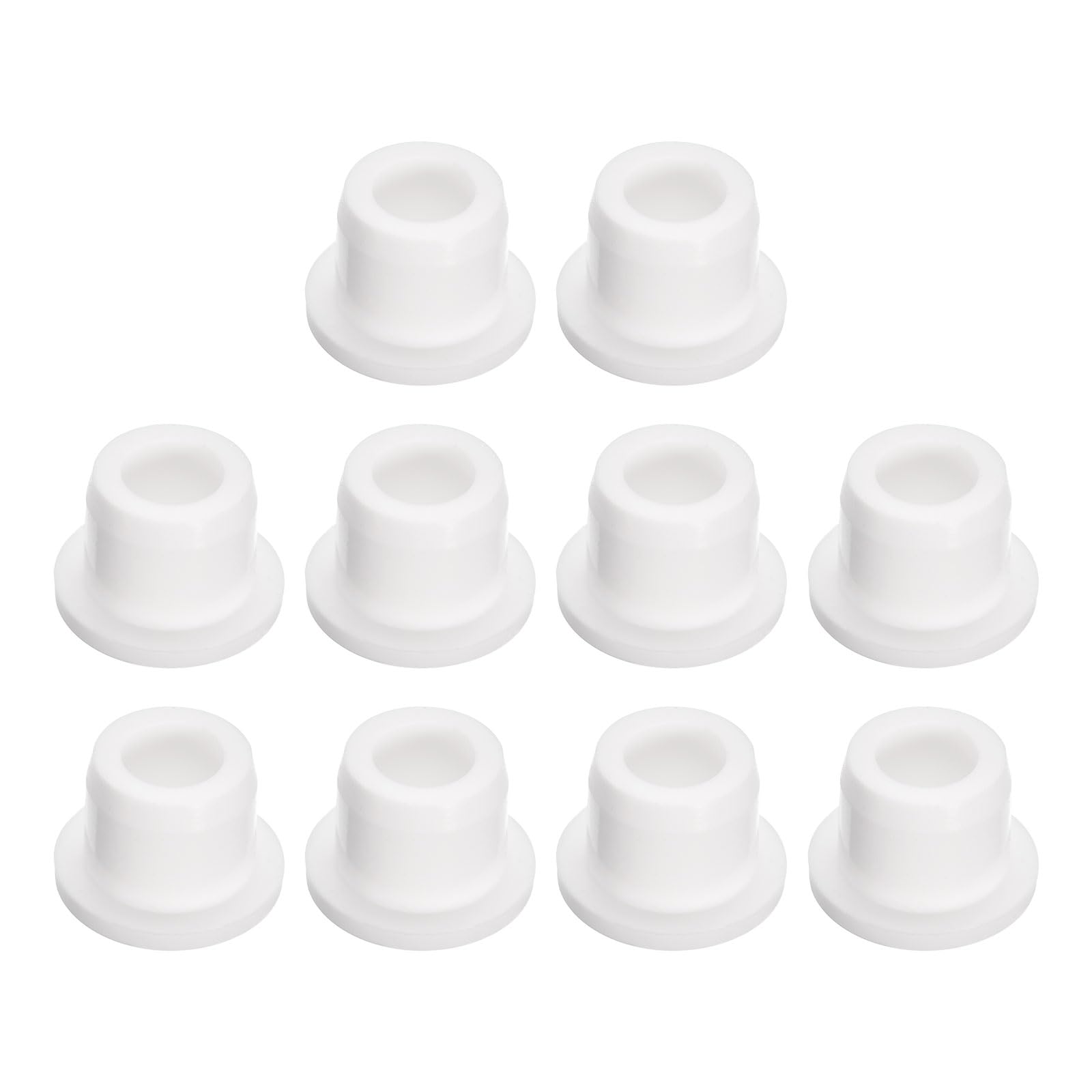 uxcell 10 Pieces White Plug Holes, T13 Waterproof Rubber Button Plug for 13mm / 0.51" Hole