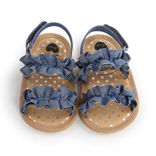 Image of Infant Baby Girls Boys Summer Sandals Premium Unisex Non Slip Rubber Soft Sole Breathable Toddler First Walker Outdoor Beach Shoes