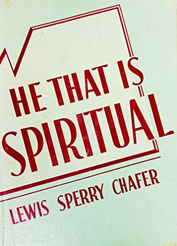 He That is Spiritual B00005VZX6 Book Cover