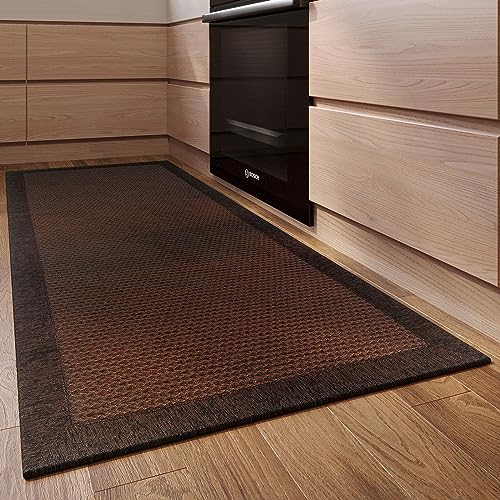 LUFEIJIASHI Small Kitchen Rugs and mats Non Skid Washable Kitchen Runner Rug Absorbent Farmhouse Style Kitchen Floor mats for in Front of Sink