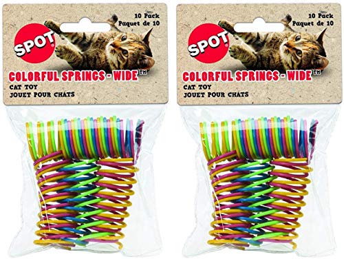 Ethical Wide Colorful Springs Cat Toy. 2-Pack