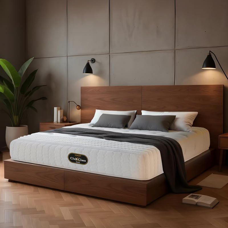 Image of Springfit Club Class Grande Mattress with Pocket Spring & Aerosleep Memory and Max Latex Foam | 8 Inches Double Size (78x48x8) | Soft | CertiPUR-US & Certiguard Technology | GOLS Certified