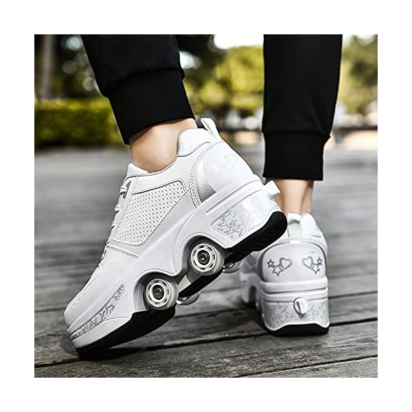 Roller Skate Shoes Rollschuhe Schuhe Mit Rollen Skateboardschuhe,Inline-Skate, verstellbar Damen Schuhe mit Rollen für mädchen – Bild 5