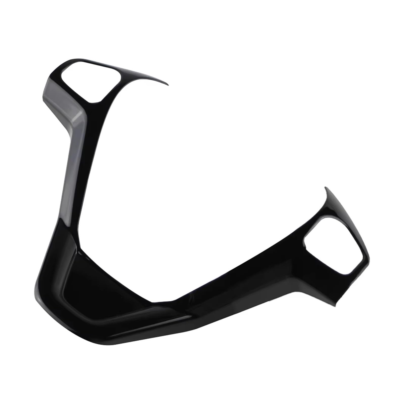 Trim Sticker Accessories for Fiesta MK7 2009-2017 for Ecosport 2013-2017 Steering Wheel Button Cover Sticker ABS Frame Car Accessories Car Interior Decoration(2hole Common Black)