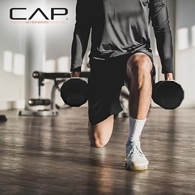 CAP Barbell Coated Hex Dumbbell Weight - Single | 10-120 lbs | Multiple Options