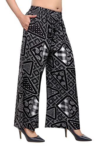 Image of Zen Women's Plus Size Palazzo - 9XL - Waist Size up to 58