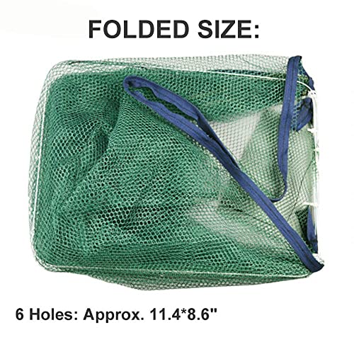 Zffxh 1/2 Pcs Fishing Bait Trap Foldable Fish Minnow Crab Crayfish Crawdad Shrimp Net Cast #TOP4